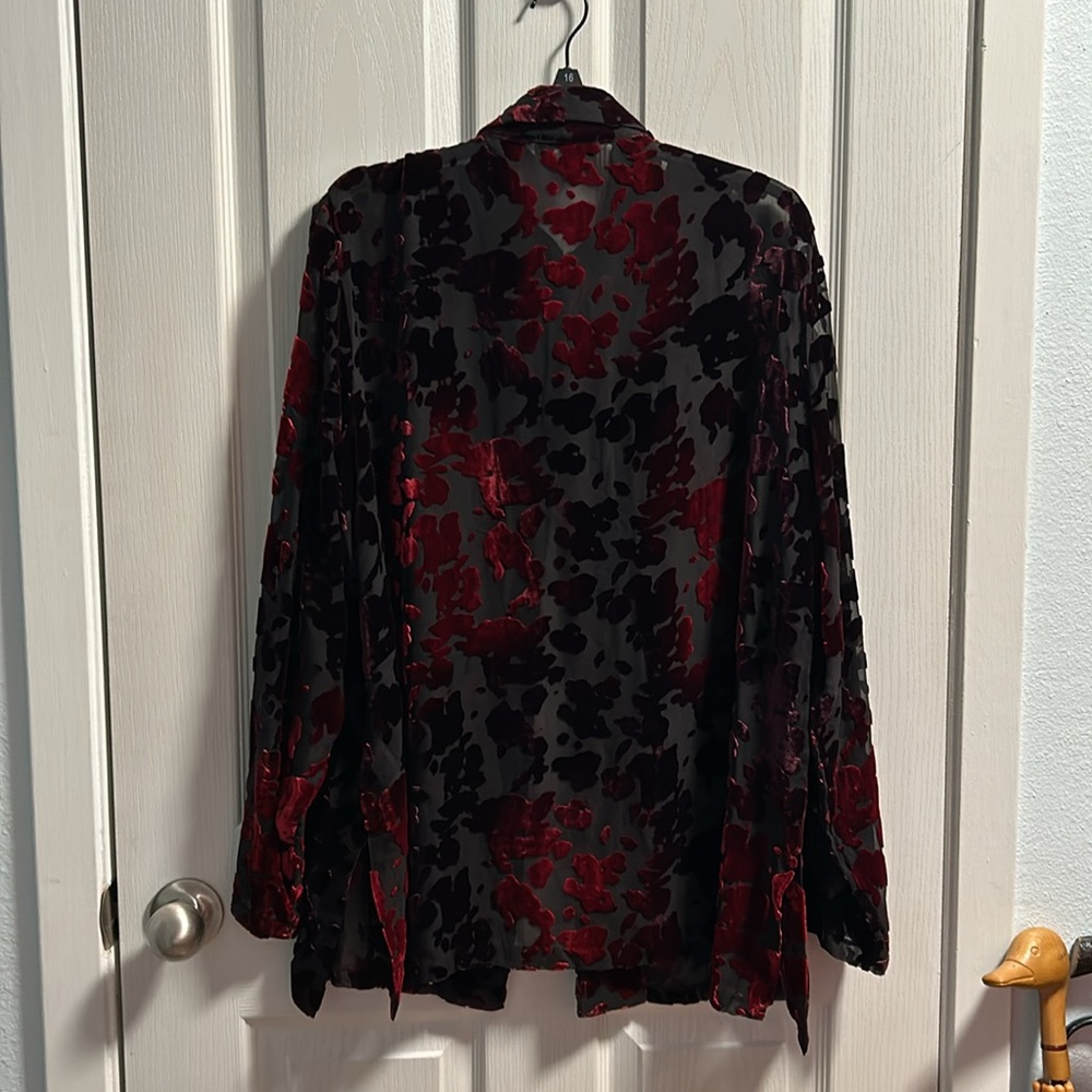 Nygard Translucent Blouse Vibrant Colors - image 2